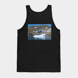 Icy Boatyard in Narsaq Greenland Tank Top